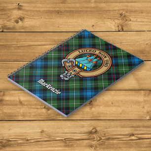 Carnet Clan MacKenzie Crest sur Tartan