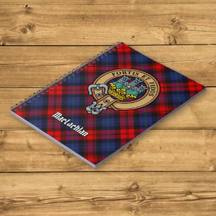 Carnet Clan MacLachlan Crest sur Tartan
