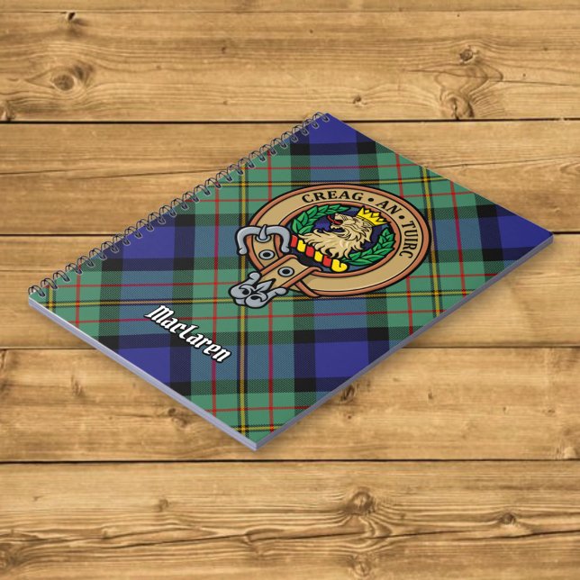 Carnet Clan MacLaren Crest sur Tartan (Créateur téléchargé)