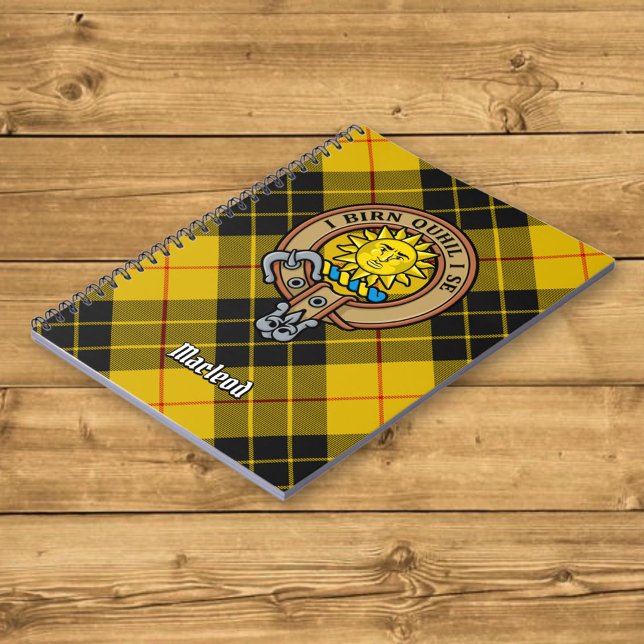 Carnet Clan MacLeod de Lewis Crest sur Tartan (Créateur téléchargé)