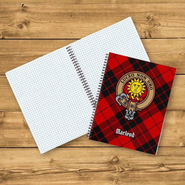 Carnet Clan MacLeod de Raasay Crest sur Tartan (Créateur téléchargé)