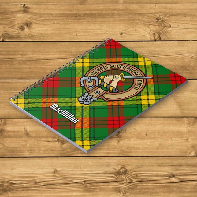 Carnet Clan MacMillan Crest sur Tartan (Créateur téléchargé)