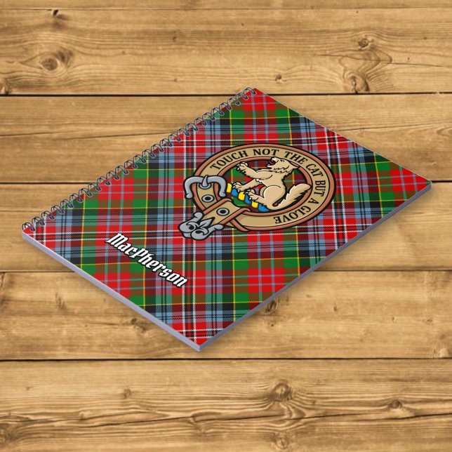 Carnet Clan MacPherson Crest sur Tartan (Créateur téléchargé)