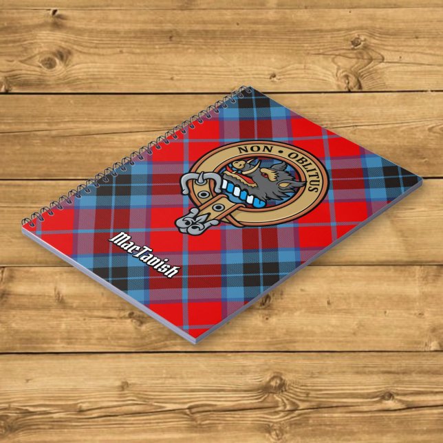 Carnet Clan MacTavish Crest sur Tartan (Créateur téléchargé)
