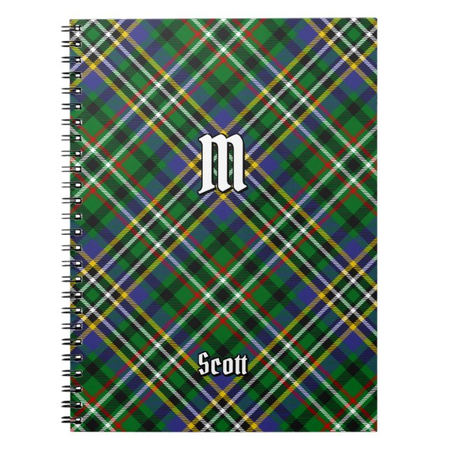 Carnet Clan Scott Green Tartan (Devant)