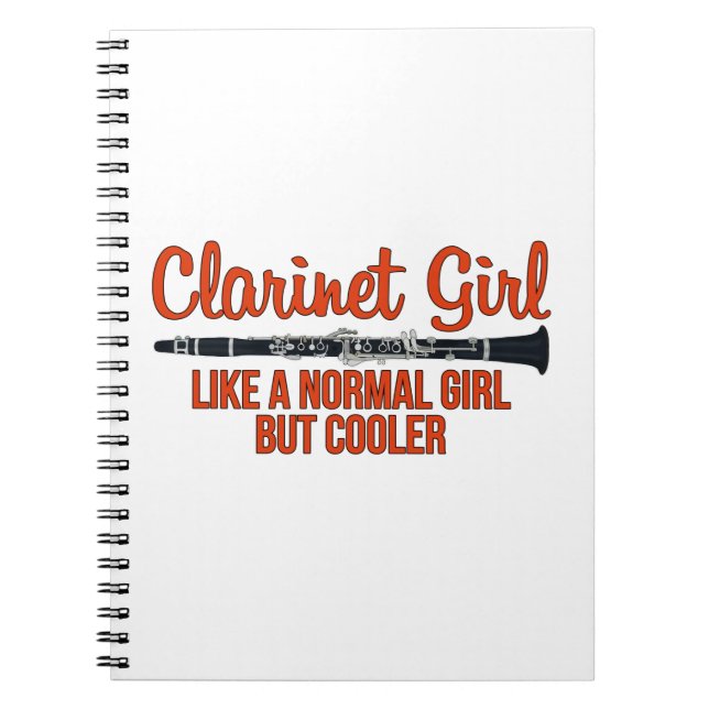 Carnet Clarinet fille comme une fille normale mais Glaciè (Devant)