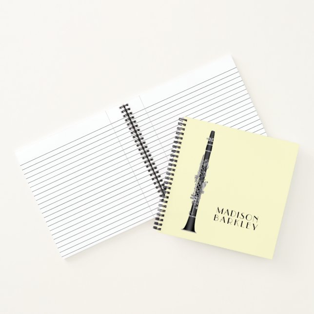 Carnet Clarinet Music Teacher Band Musicien (Intérieur)