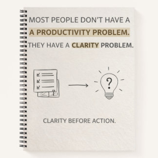 Carnet Clarity before Actions Notbook