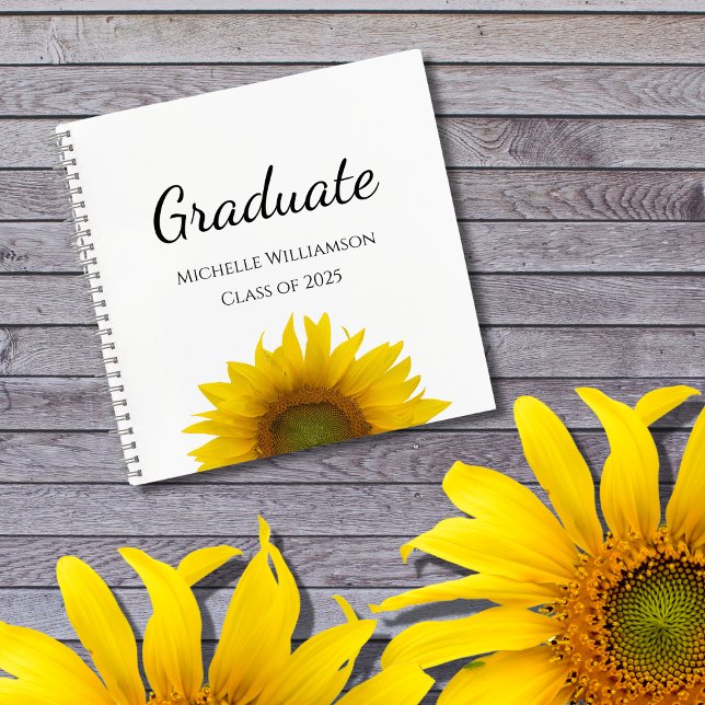 Carnet Classe de 2025 Sunflower Graduation Party Invité (Créateur téléchargé)
