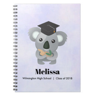 Carnet Classe de 20xx Cute Koala Ours dans la casquette d