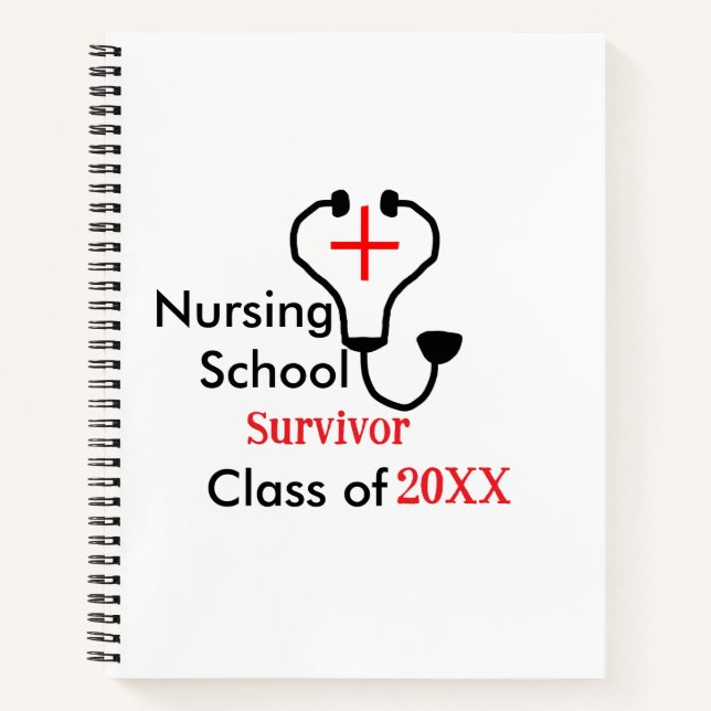 Carnet Classe de survivant de l'école de soins infirmiers (Devant)