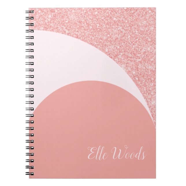 Carnet Classeur de Concours sur Mesure - Rose Gold Glitz (Devant)