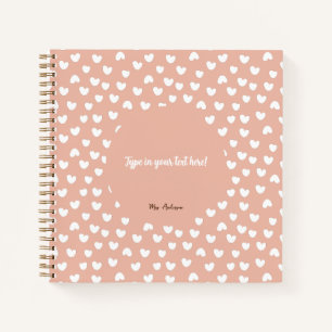 Carnet classeur personnalisé, classeur boho, motif boho