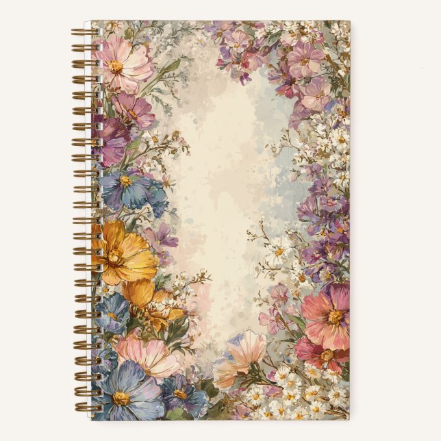 Carnet Classic Old Fashioned Flowers (Recto)