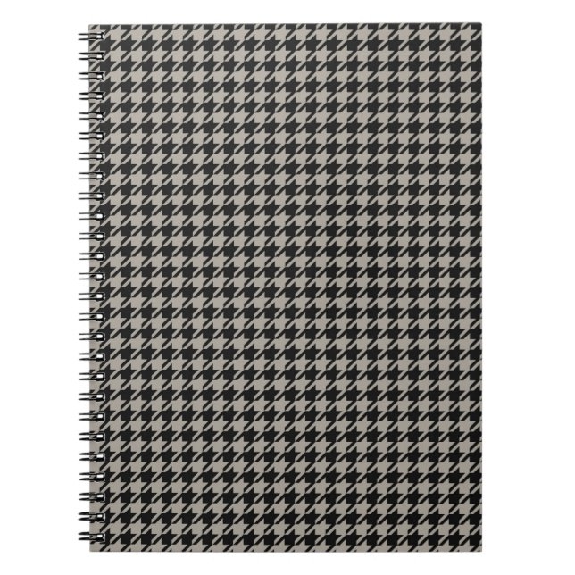 Carnet Classic Pepita Houndstooth Motif Black Grey (Devant)