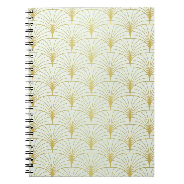 Carnet Classique Art Déco Motif sans faille. Styli géomét (Devant)