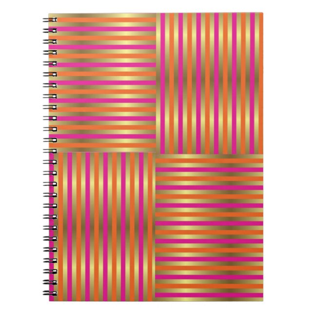 Carnet classique de conception numérique 3D coloré (Devant)