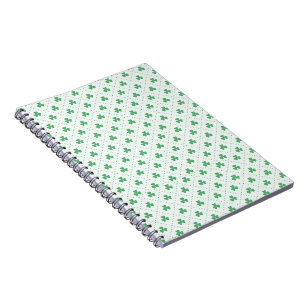 Carnet classique de design de trèfle pour un usage