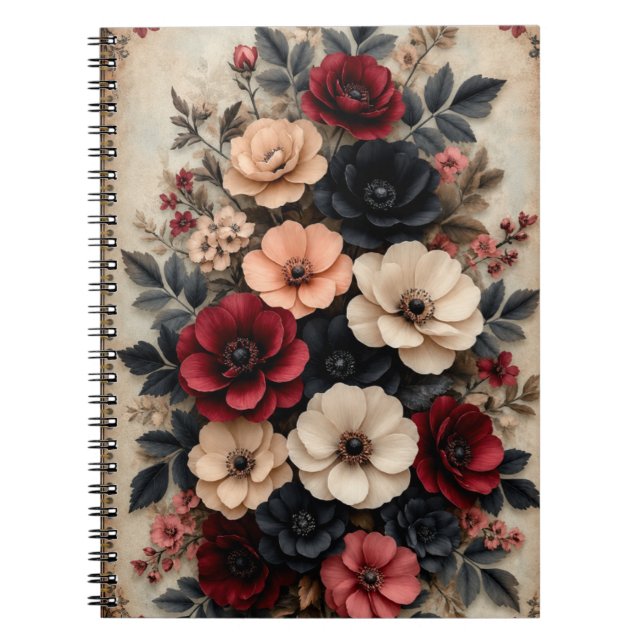 Carnet Classique Floral Vintage (Devant)