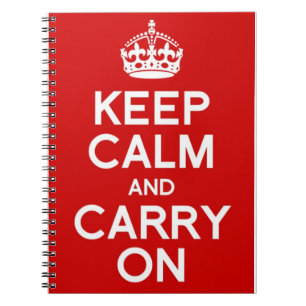 CARNET CLASSIQUE GARDEZ CALME ET CONTINUEZ