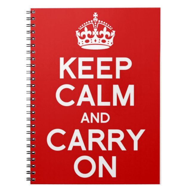 CARNET CLASSIQUE GARDEZ CALME ET CONTINUEZ (Devant)