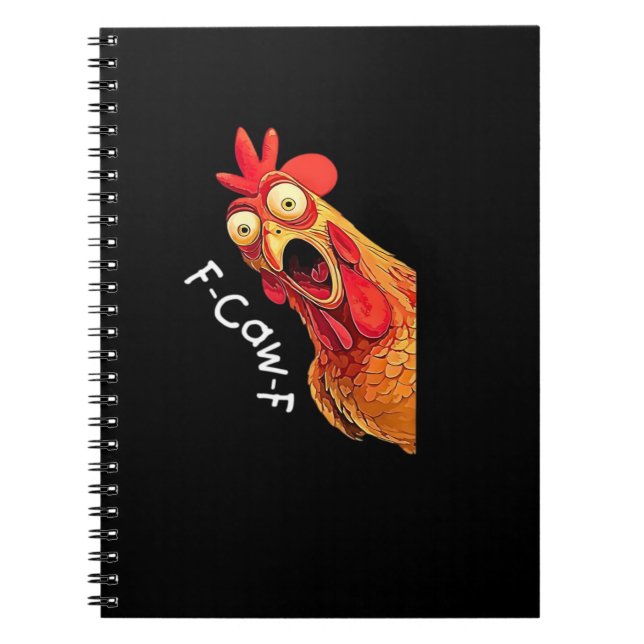 Carnet Classique Graphique Vintage F-Caw-F-Poulet (Devant)