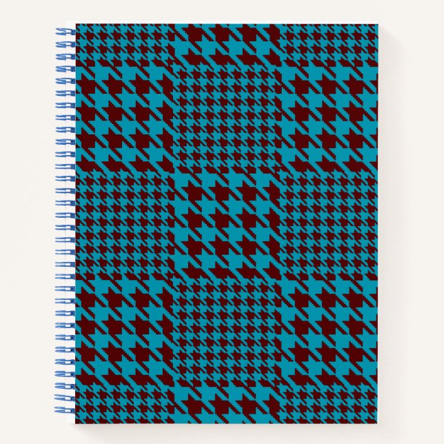 Carnet Classique moderne Tatan Plaid Bleu & Brown (Devant)