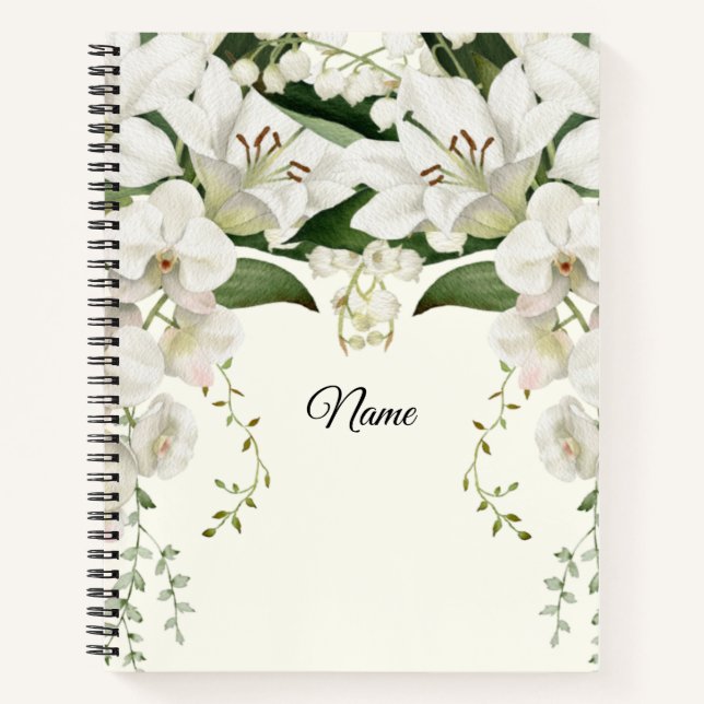 Carnet Classiques de Lily à fleurs mariages (Devant)