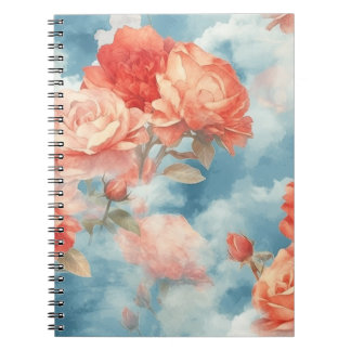 Carnet Classiques - Roses roses et rouges angéliques dans