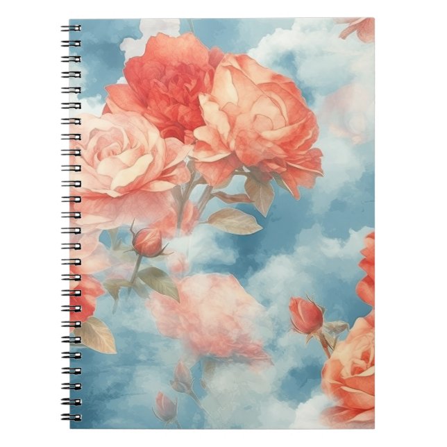 Carnet Classiques - Roses roses et rouges angéliques dans (Devant)