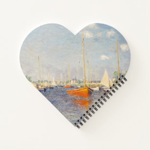 Carnet Claude Monet. Bateaux rouges, Argenteuil