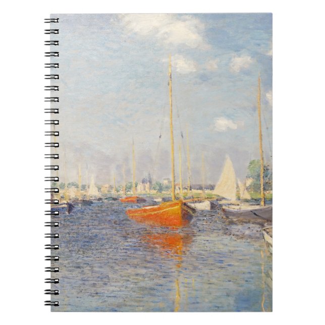 Carnet Claude Monet. Bateaux rouges, Argenteuil (Devant)
