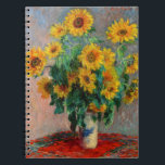 Carnet Claude Monet - Bouquet de tournesols<br><div class="desc">Bouquet de tournesols / Bouquet de tournesols - Claude Monet,  Huile sur toile,  1881</div>