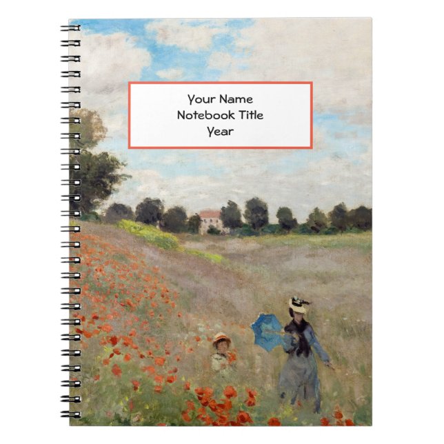 Carnet Claude Monet - Champ de pavot (Devant)
