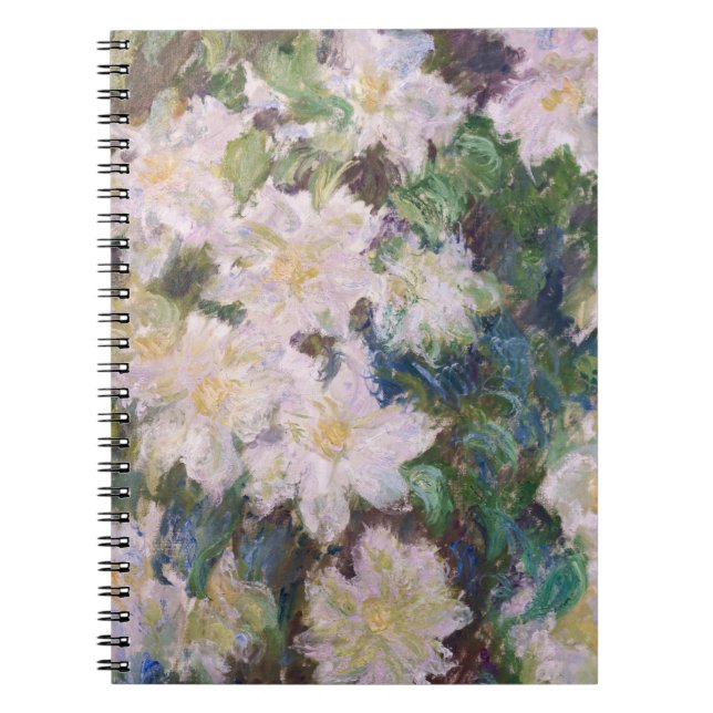 Carnet Claude Monet - Clématite Blanche (Devant)