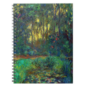 Carnet Claude Monet - Coin d'un étang avec des Nénuphars