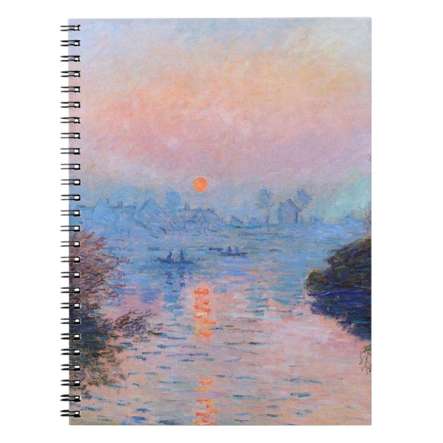 Carnet Claude Monet - Coucher De Soleil Sur La Seine (Devant)
