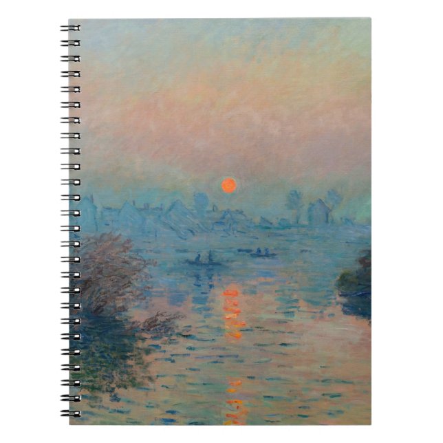 Carnet Claude Monet - Coucher de soleil sur la Seine à La (Devant)