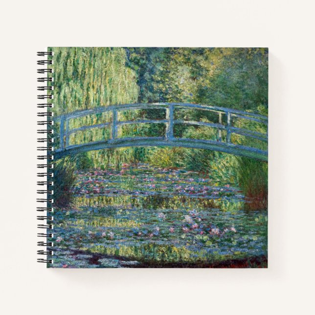 Carnet Claude Monet - Eau Lily étang, Harmonie verte (Devant)