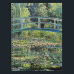 Carnet Claude Monet - Etang Lily et Pont Japonais<br><div class="desc">L'étang Lily et le pont japonais / Le Bassin aux nympheas - Claude Monet,  1899</div>