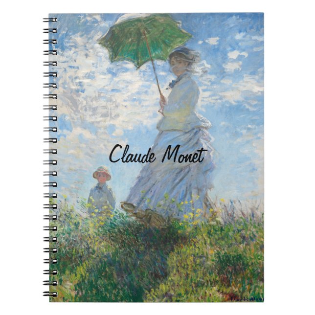 Carnet Claude Monet Femme avec parasol, Madame Monet (Devant)