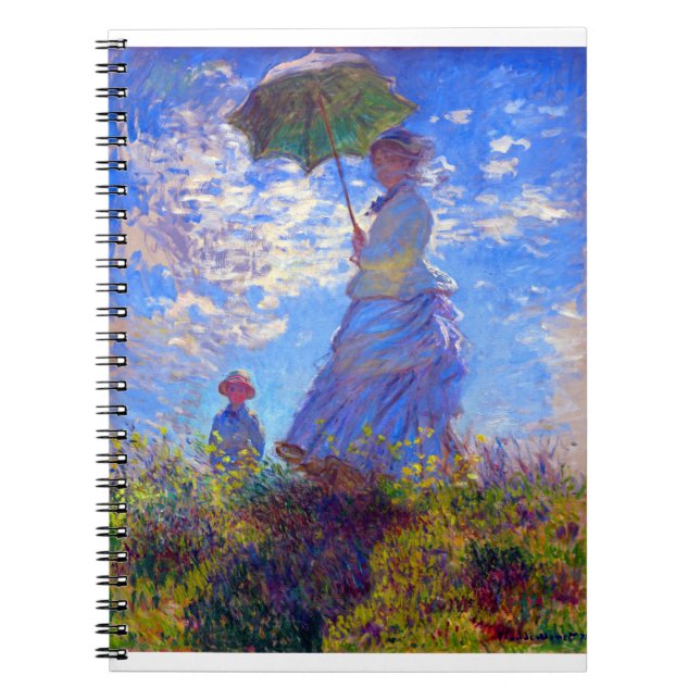 Carnet Claude Monet Femme avec un parasol (Devant)