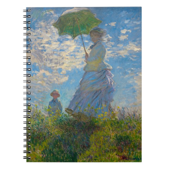 Carnet Claude Monet Femme avec un parasol (Devant)