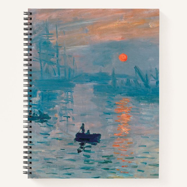 Carnet Claude Monet Impression Soleil Levant Français (Devant)