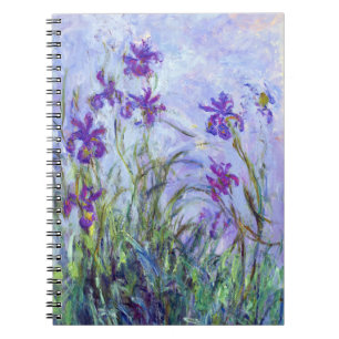 Carnet Claude Monet - Iris mauves / Lilac Irises