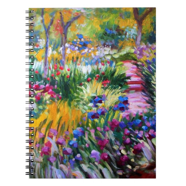 Carnet Claude Monet : Jardin d'iris par Giverny (Devant)