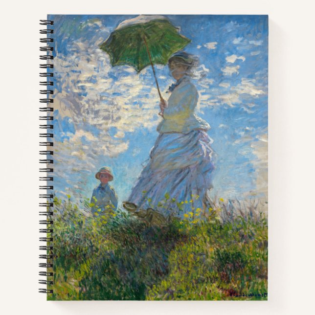 Carnet Claude Monet - La Promenade, Femme avec un Parasol (Devant)