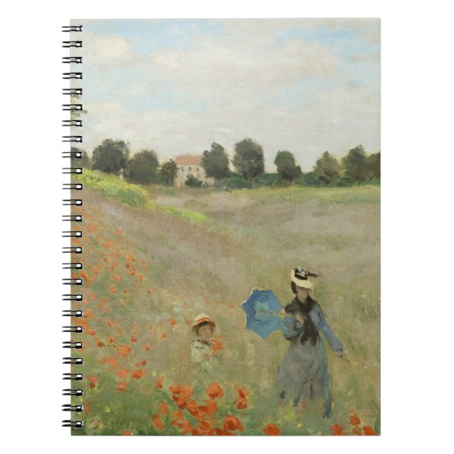 Carnet Claude Monet Le Champ de coquelicots près d'Argent (Devant)