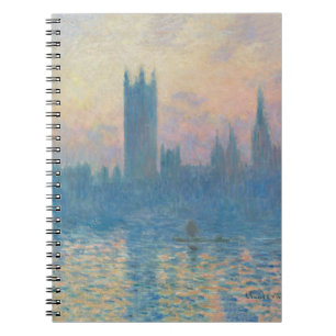 Carnet Claude Monet Les maisons du Parlement Coucher de s