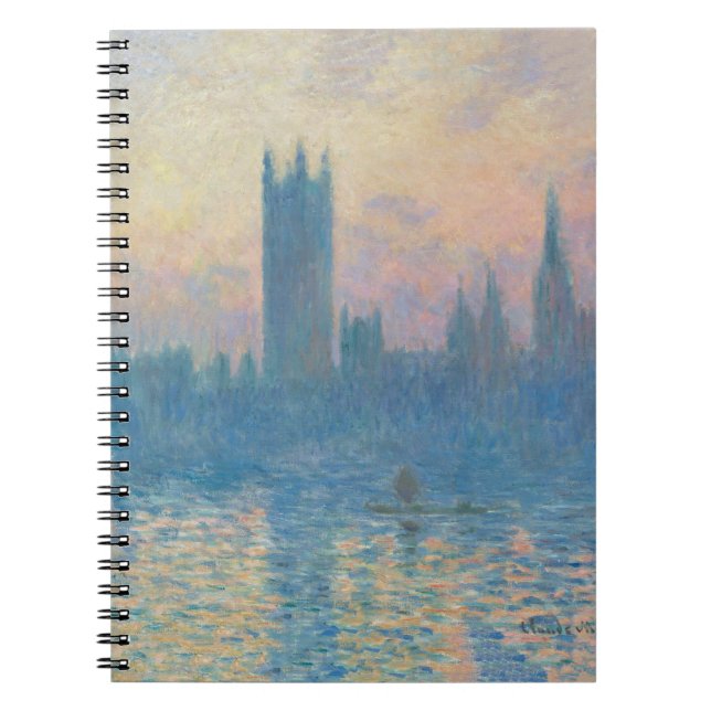 Carnet Claude Monet Les maisons du Parlement Coucher de s (Devant)
